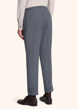 Kiton grey trousers for man, in linen 3
