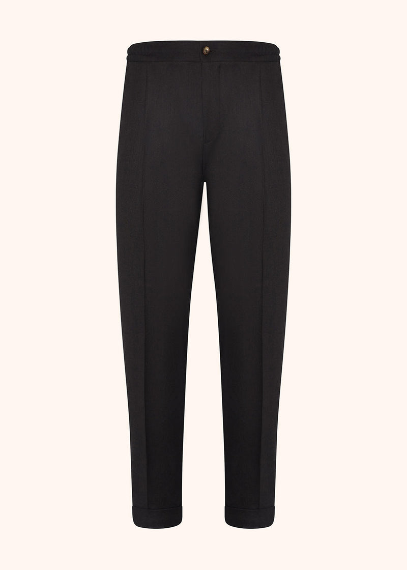 COTTON AND CASHMERE COMFORT TROUSERS