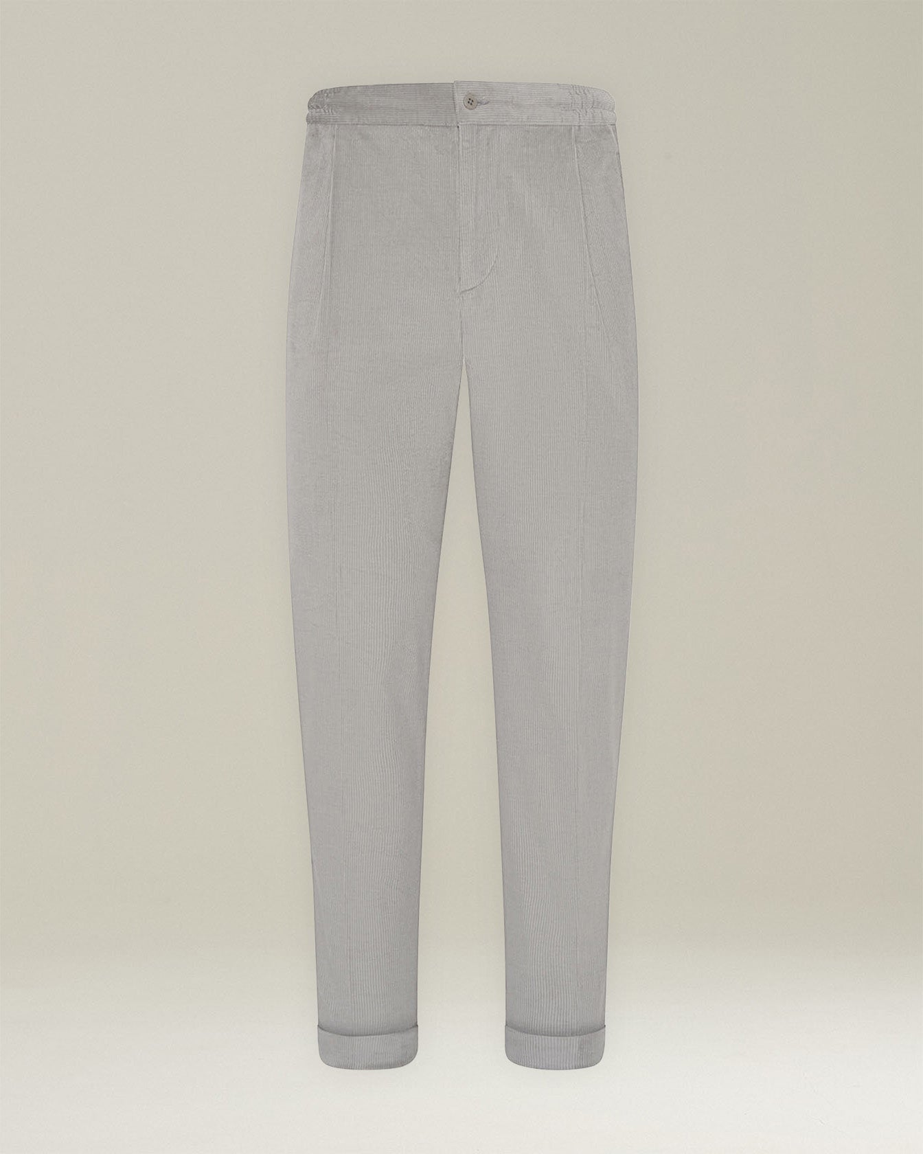 COTTON AND WOOL COMFORT TROUSERS