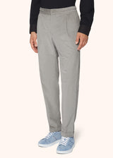 COTTON AND WOOL COMFORT TROUSERS