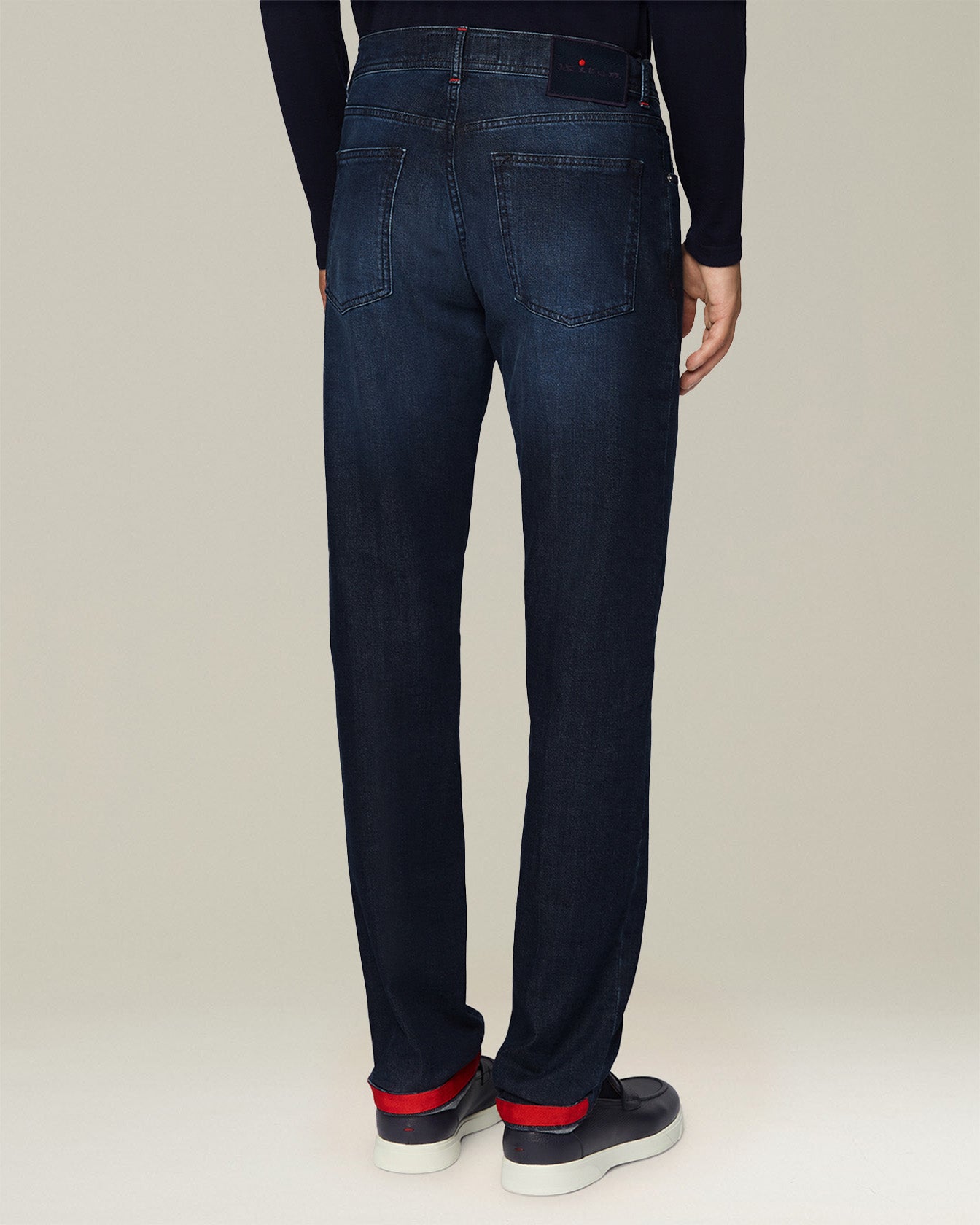 DENIM AND CASHMERE TAILORED JEANS