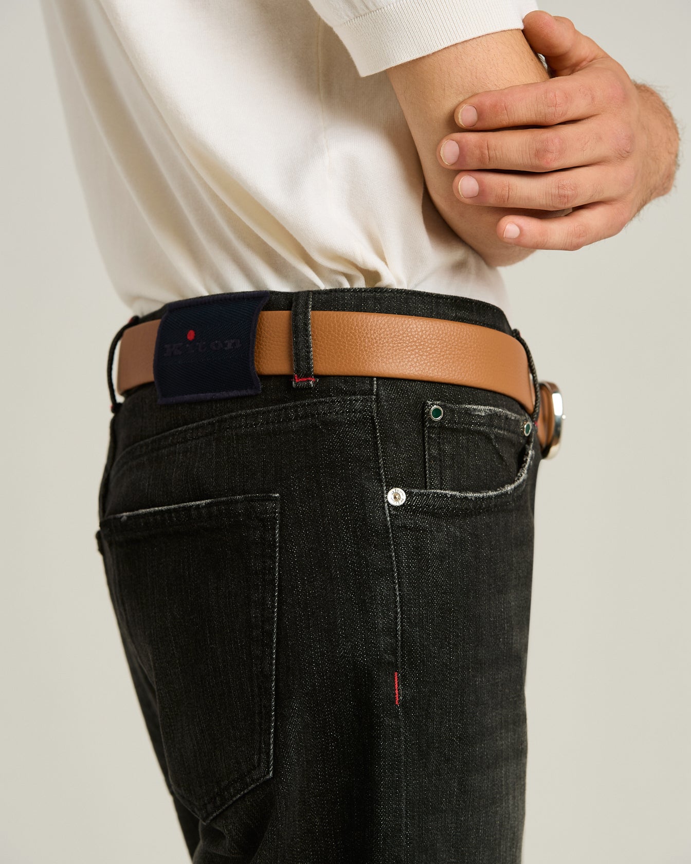 DENIM SARTORIALE 5 TASCHE IN COTONE STRETCH