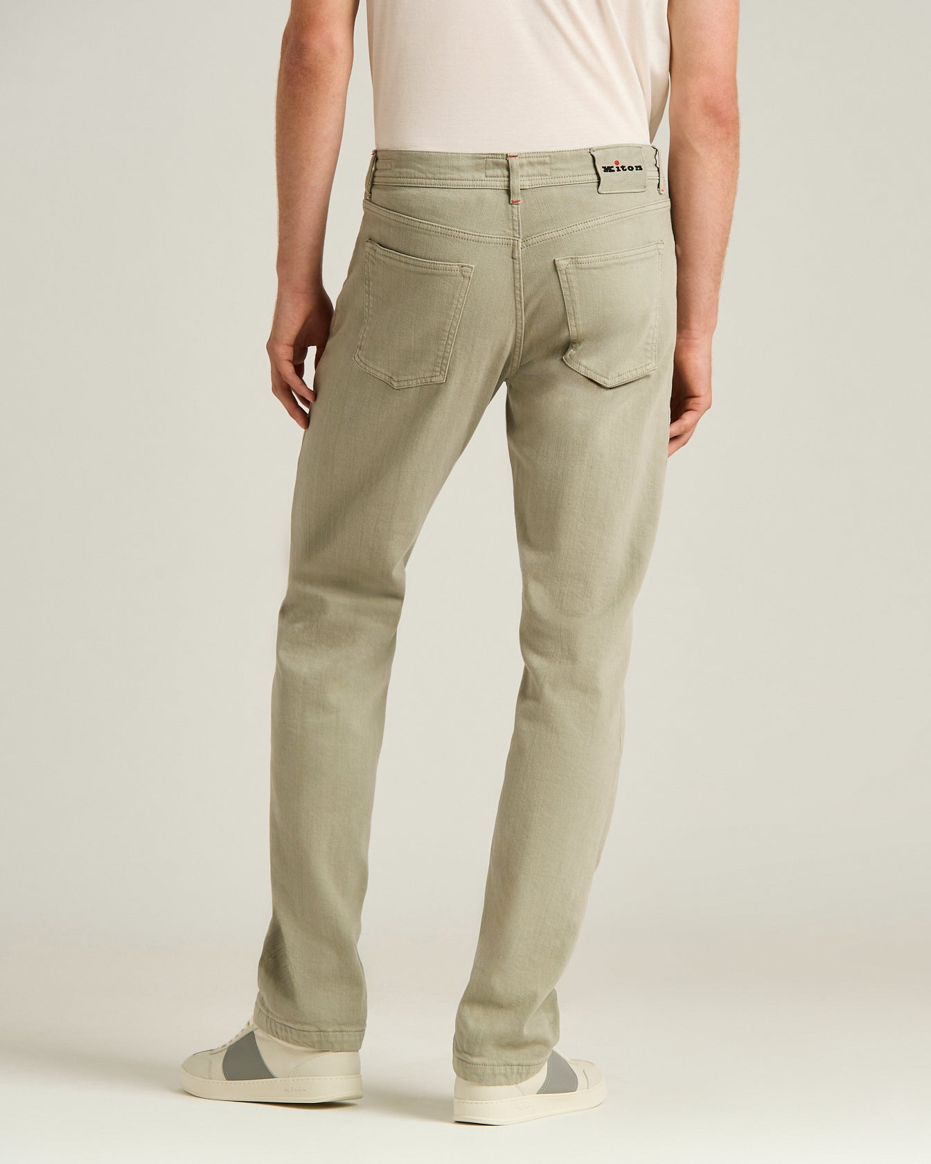 STRETCH COTTON FIVE-POCKET TROUSERS