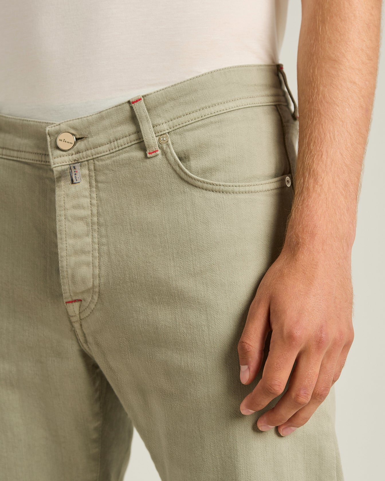 STRETCH COTTON FIVE-POCKET TROUSERS