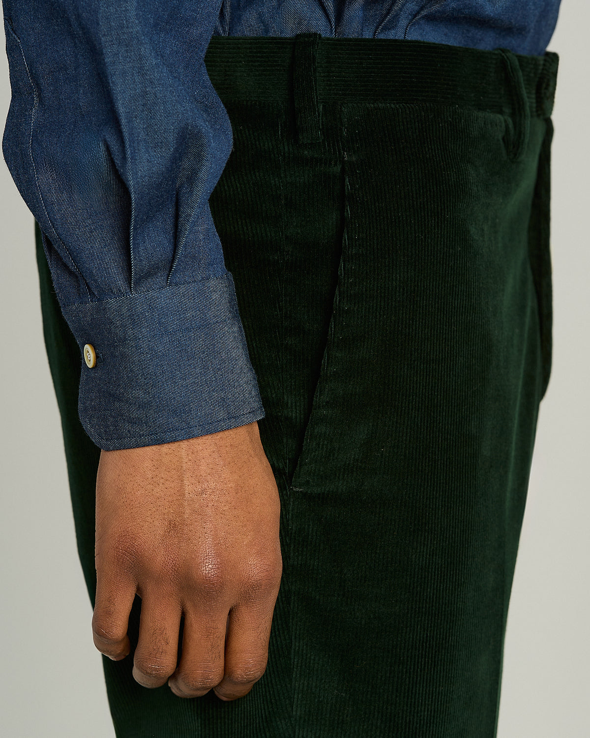 GREEN COTTON PANTS 4