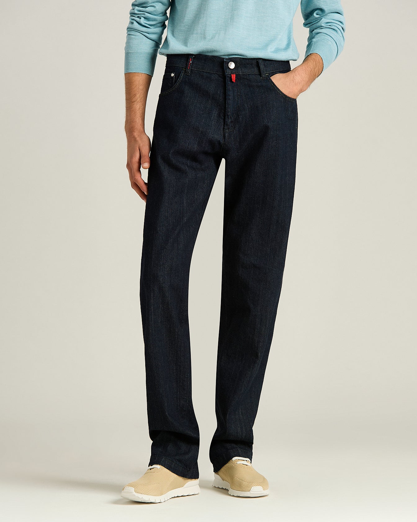 PANTALONE IN COTONE ELASTICIZZATO