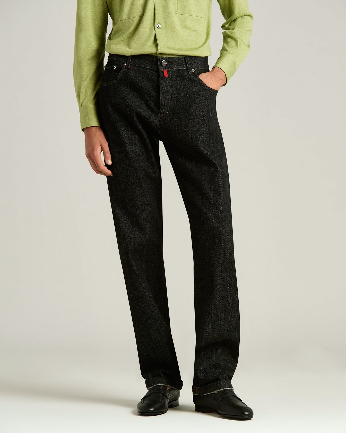 STRETCH COTTON TROUSERS