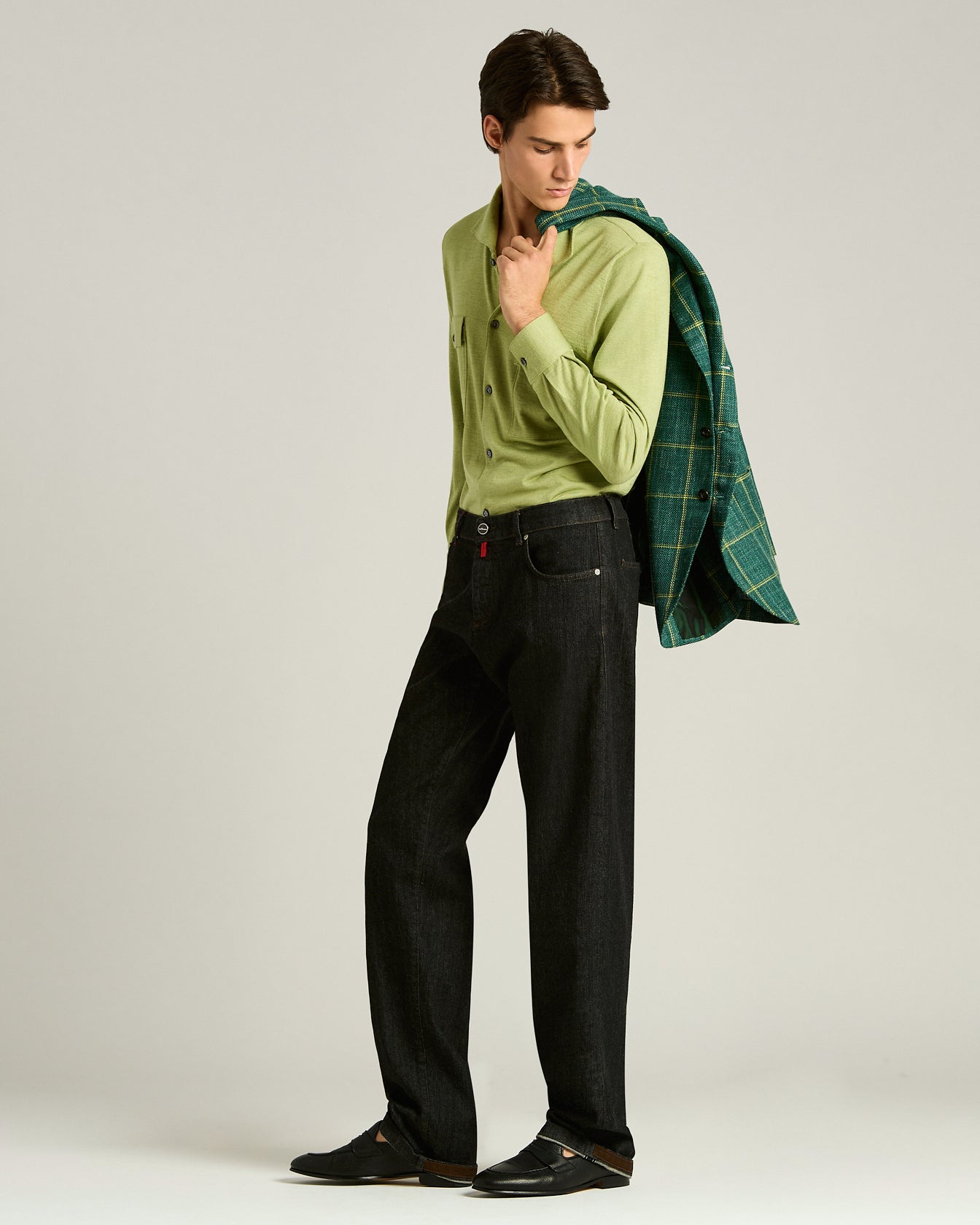 STRETCH COTTON TROUSERS