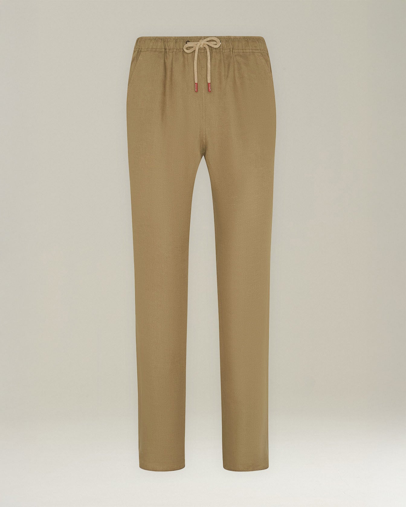 LINEN COMFORT-FIT PULL-ON TROUSERS