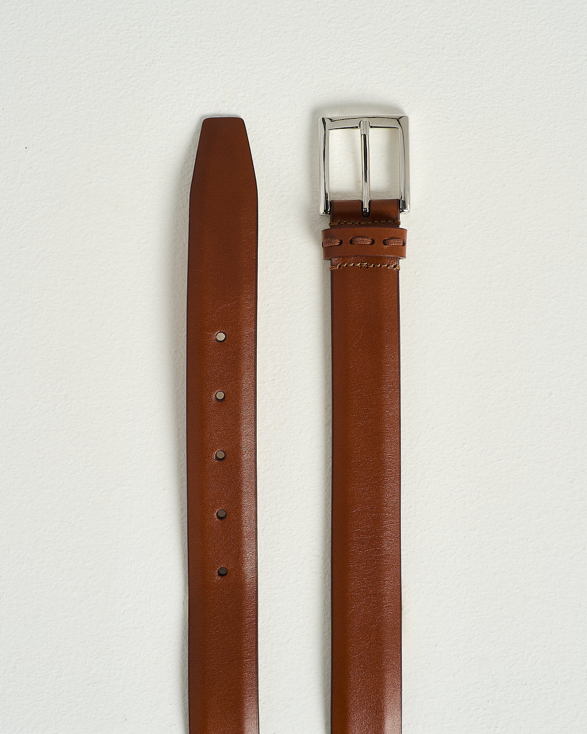 WOOD CALFSKIN BELT WITH METAL BUCKLE 3