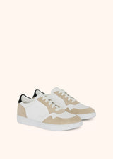 LEATHER SNEAKERS WITH SUEDE INSERTS