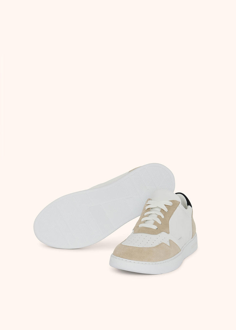 LEATHER SNEAKERS WITH SUEDE INSERTS