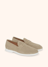 Kiton sand moka - loafer shoes for man, in calfskin 2