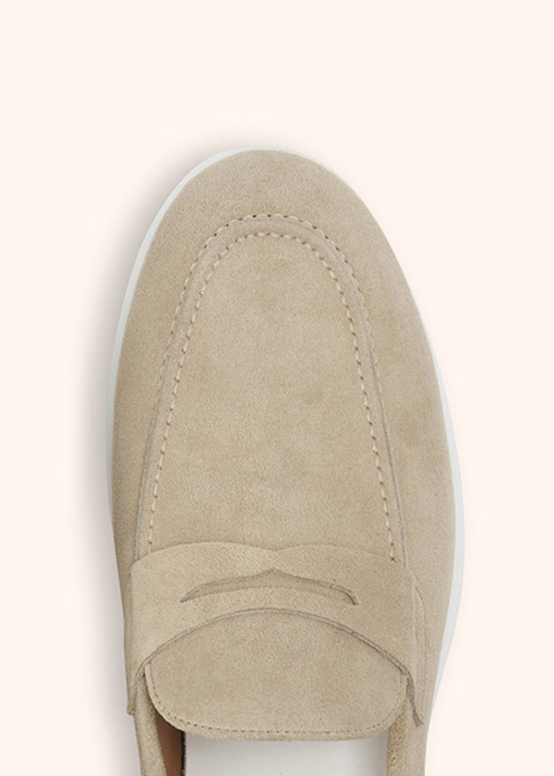 Kiton sand moka - loafer shoes for man, in calfskin 4