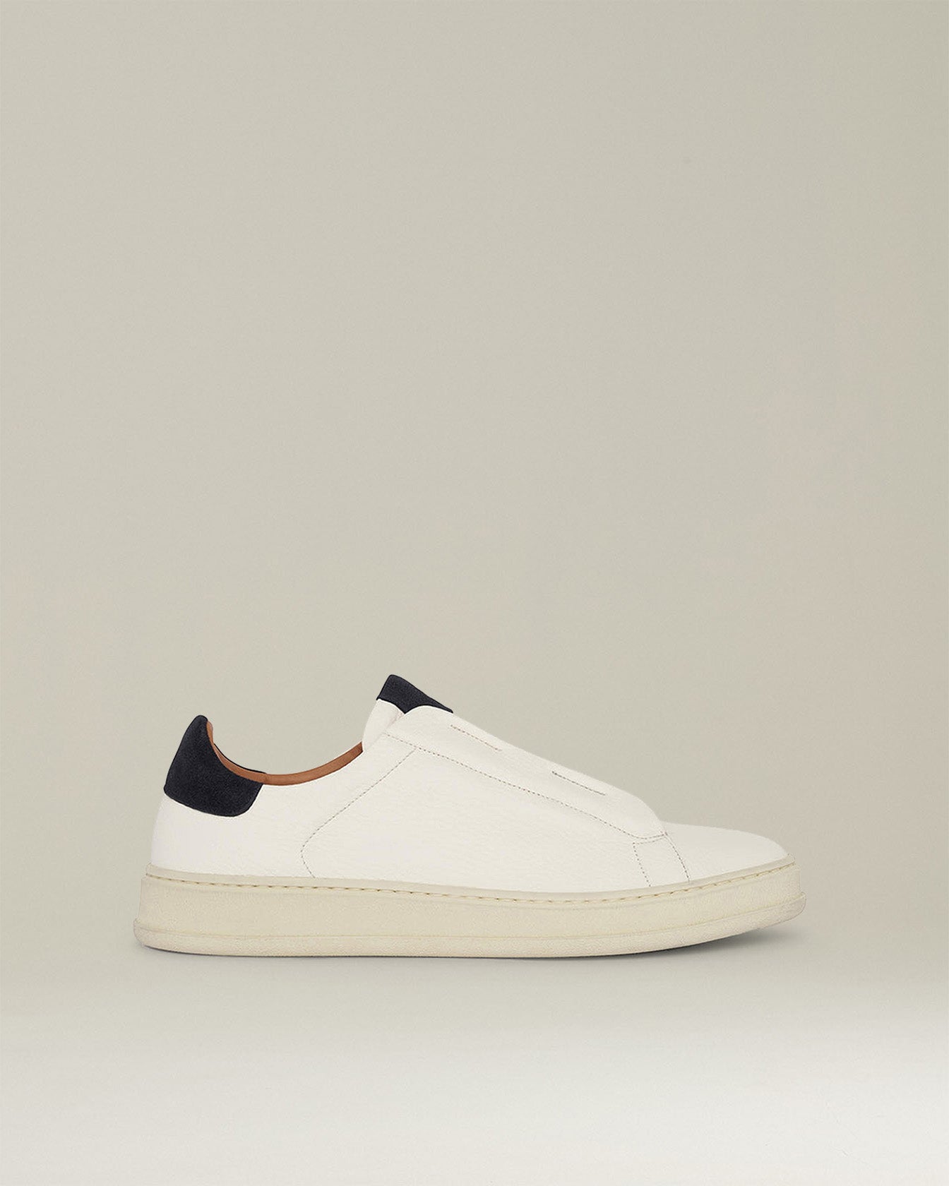 LEATHER SLIP-ON SNEAKERS