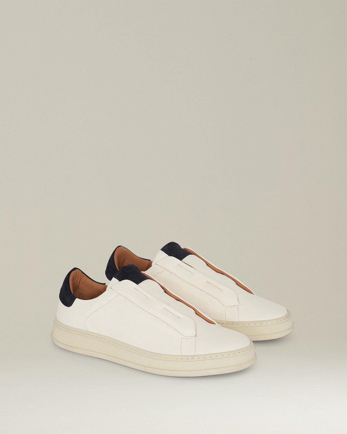 SNEAKERS SLIP-ON IN PELLE