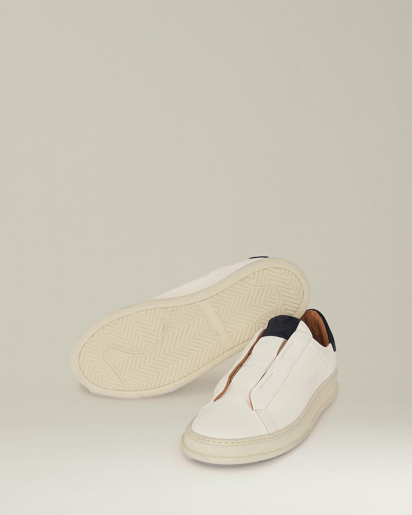 SNEAKERS SLIP-ON IN PELLE