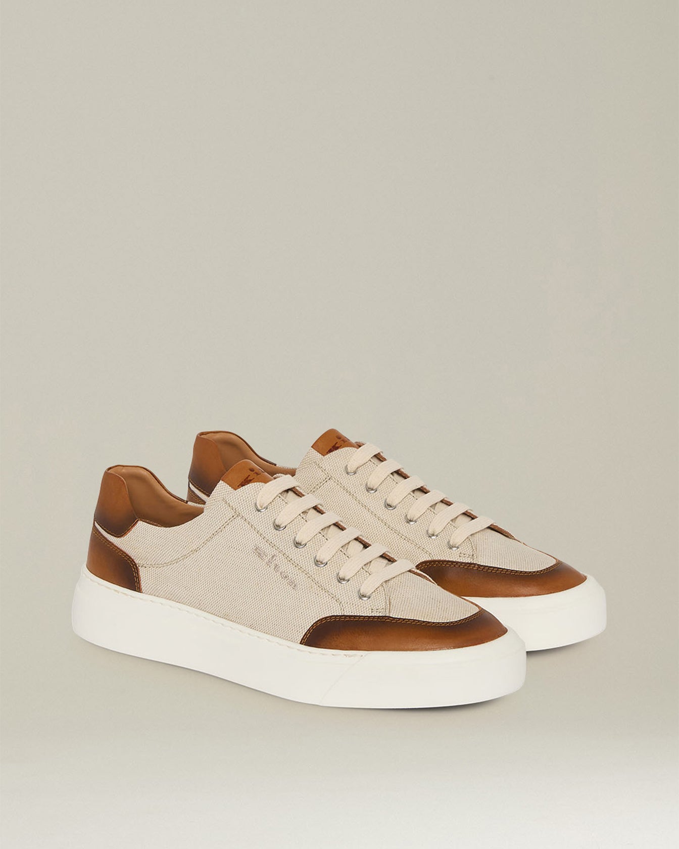 URBAN SNEAKERS WITH LEATHER INSERTS