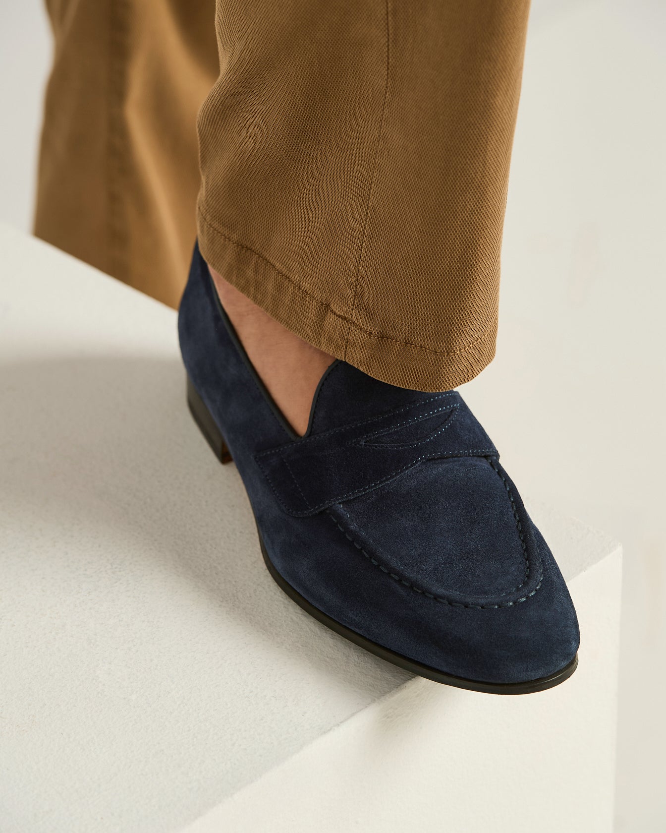 Men's ocean blue suede loafers | Kiton Men's ocean blue suede loafers | Kiton