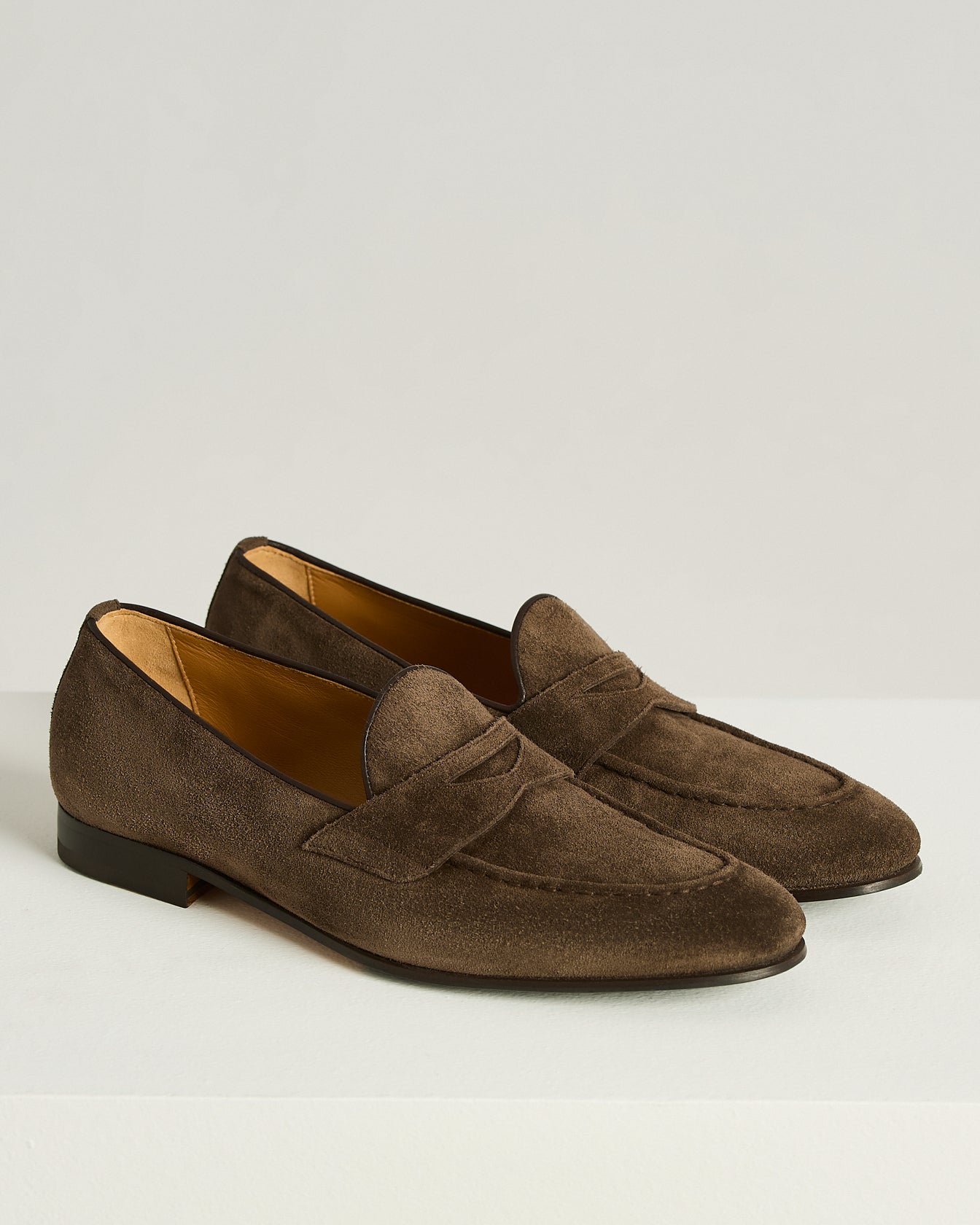 Men's dark brown suede loafers Men's dark brown suede loafers