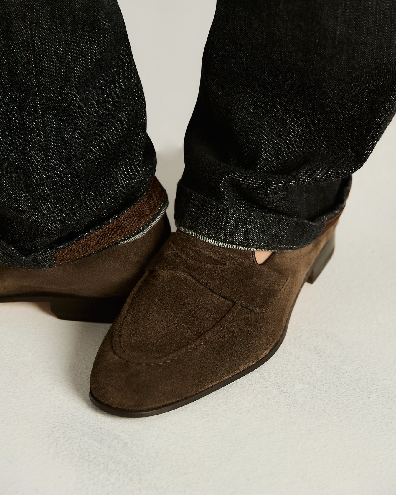 SUEDE LOAFERS