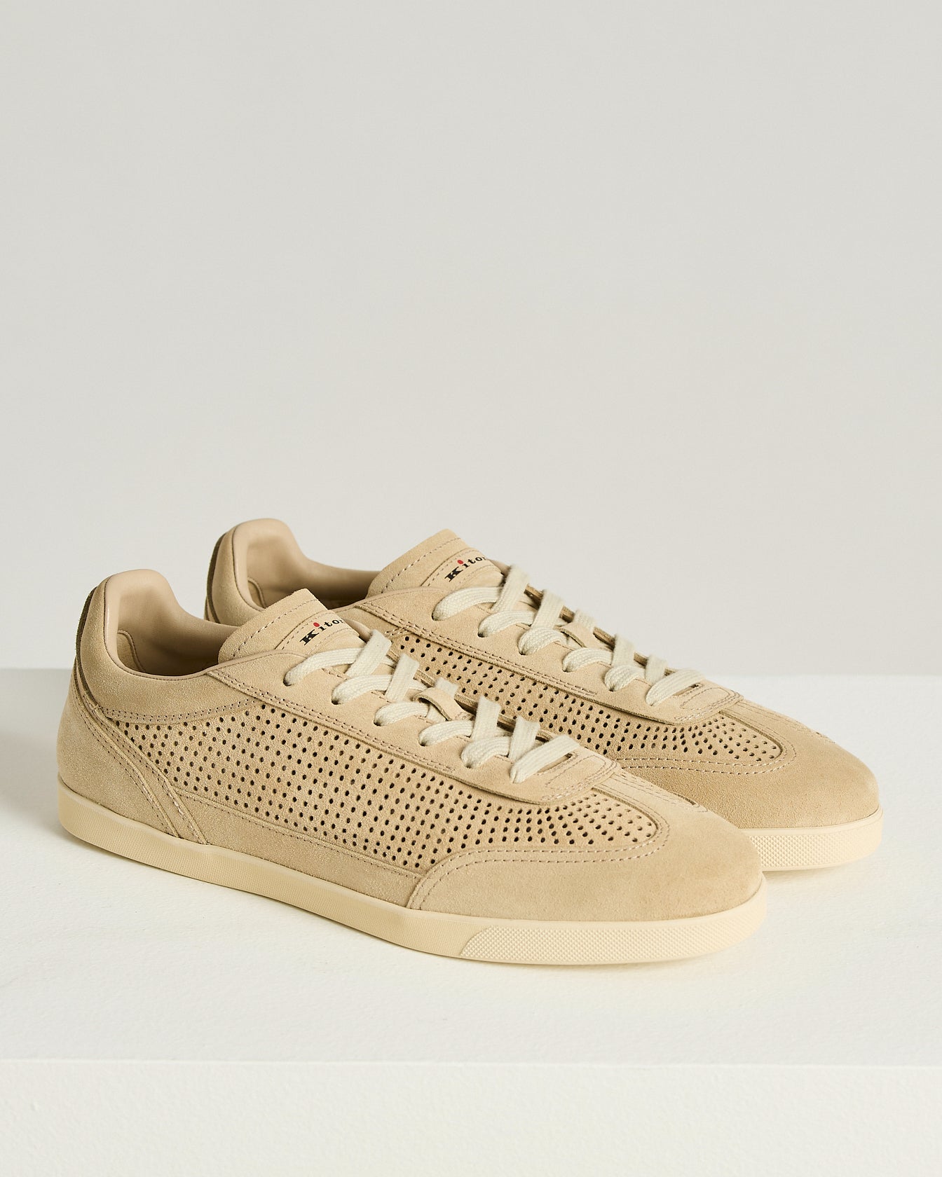 OPENWORK SUEDE CALFSKIN SNEAKERS