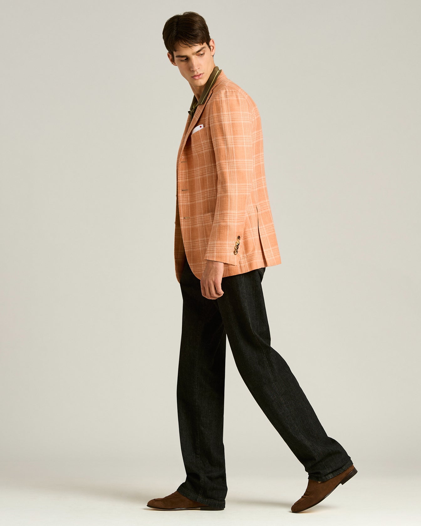 MOCASSINI IN PELLE SCAMOSCIATA