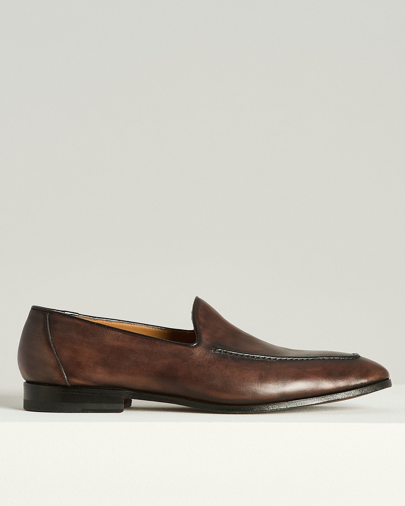 MOCASSINO SLIPPER IN PELLE SFUMATA
