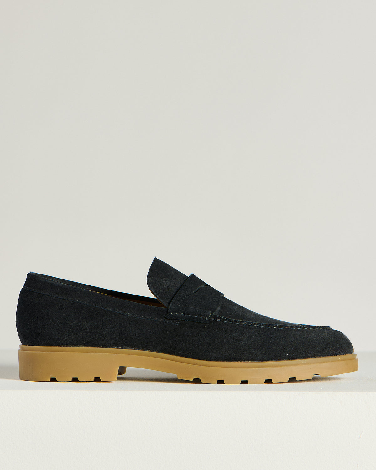 BLUE CALFSKIN LOAFER 1