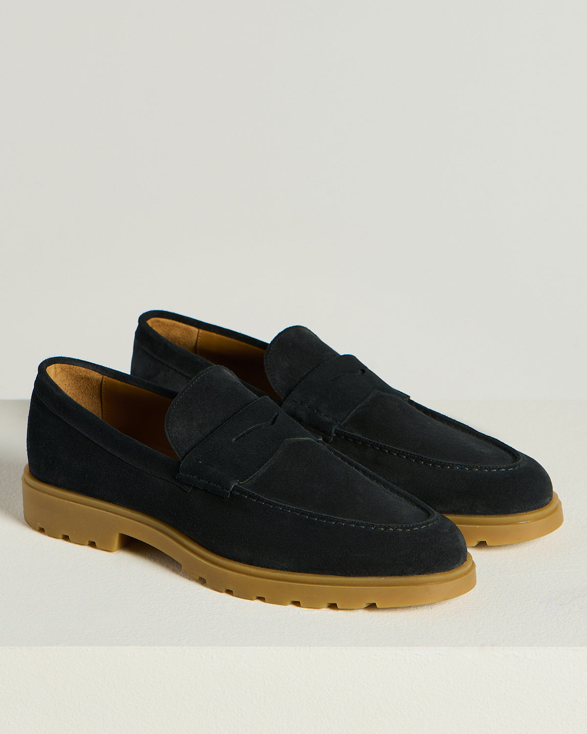 BLUE CALFSKIN LOAFER 2