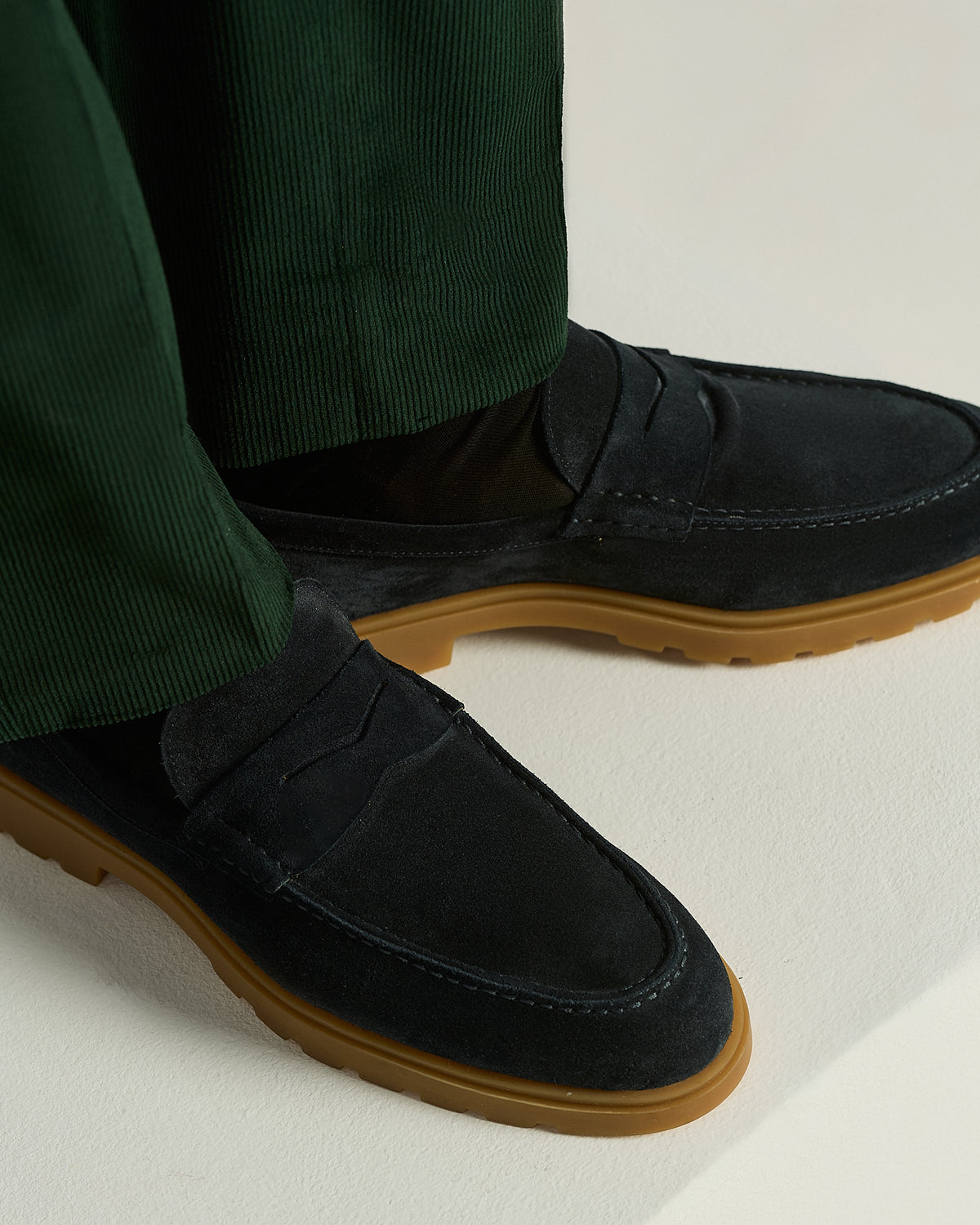 BLUE CALFSKIN LOAFER 4