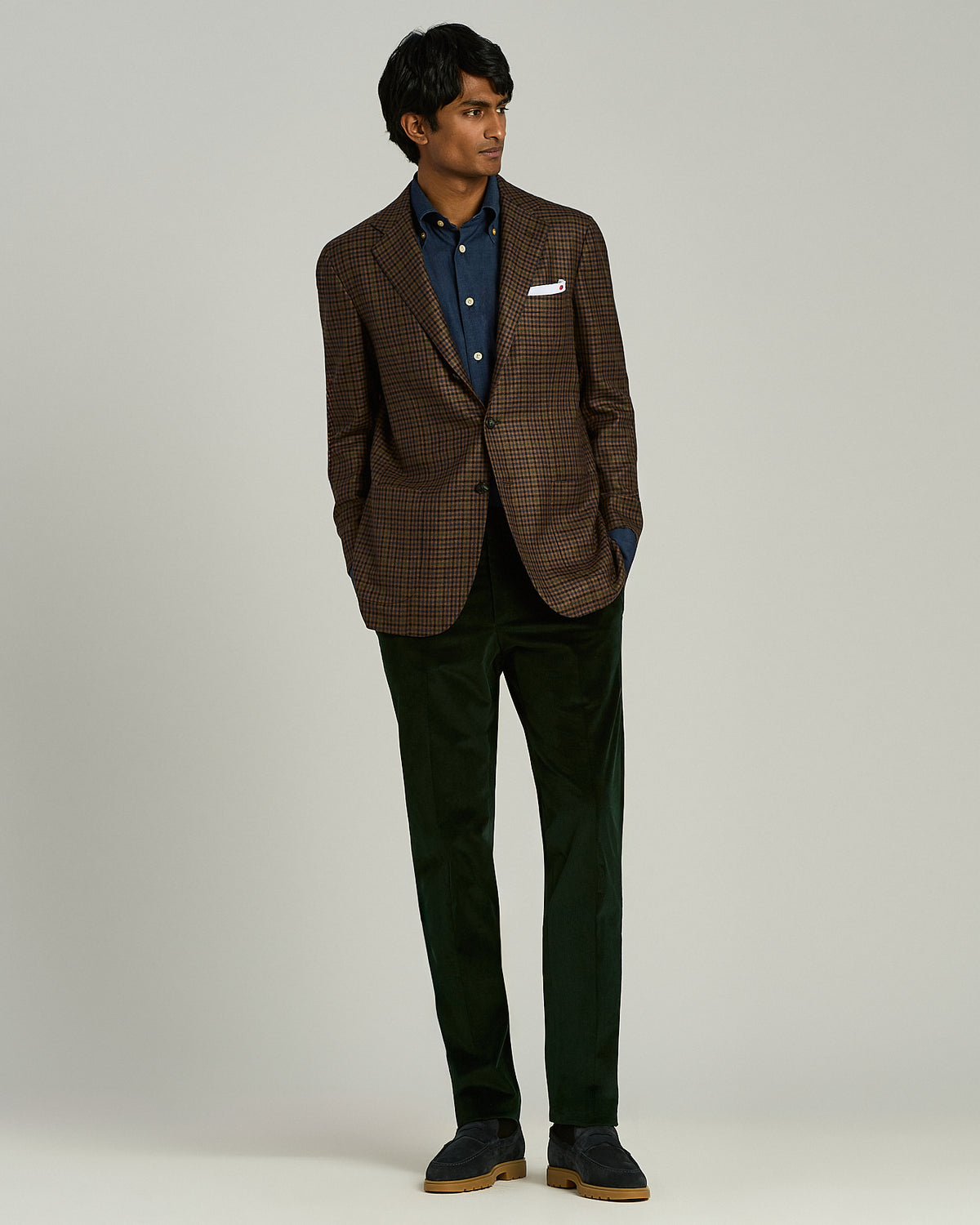 BLUE CALFSKIN LOAFER 5