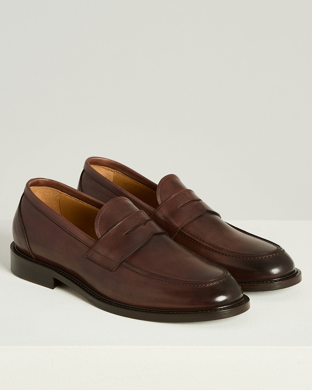 COFFEE CALFSKIN LOAFER 2