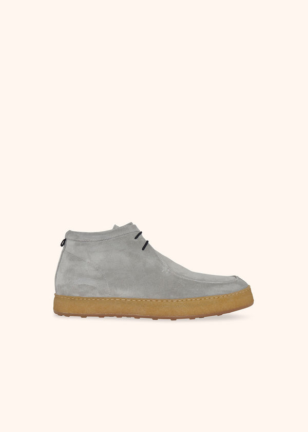 Kiton grey ankle shoes for man, in calfskin 1