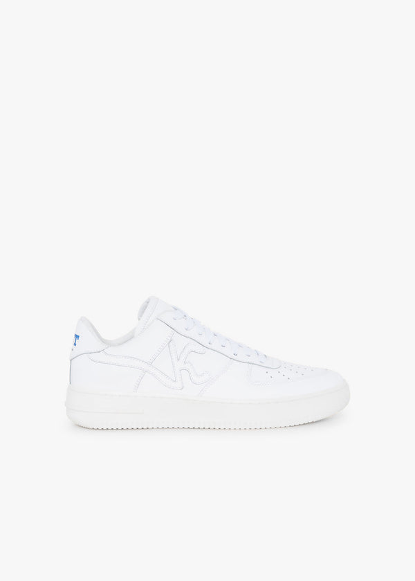 Knt white sneakers shoes in calfskin 1