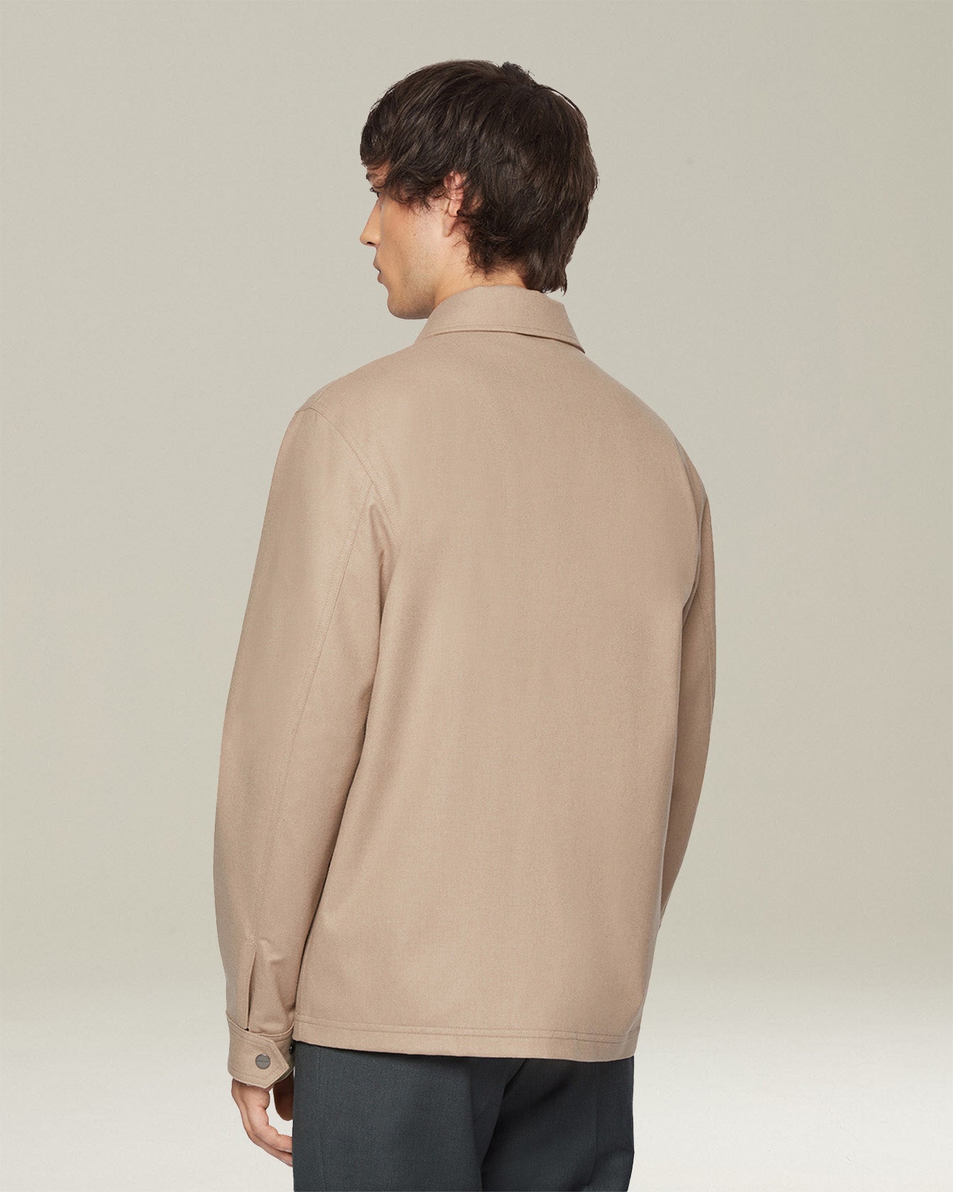 CASHMERE BLEND SHIRT JACKET