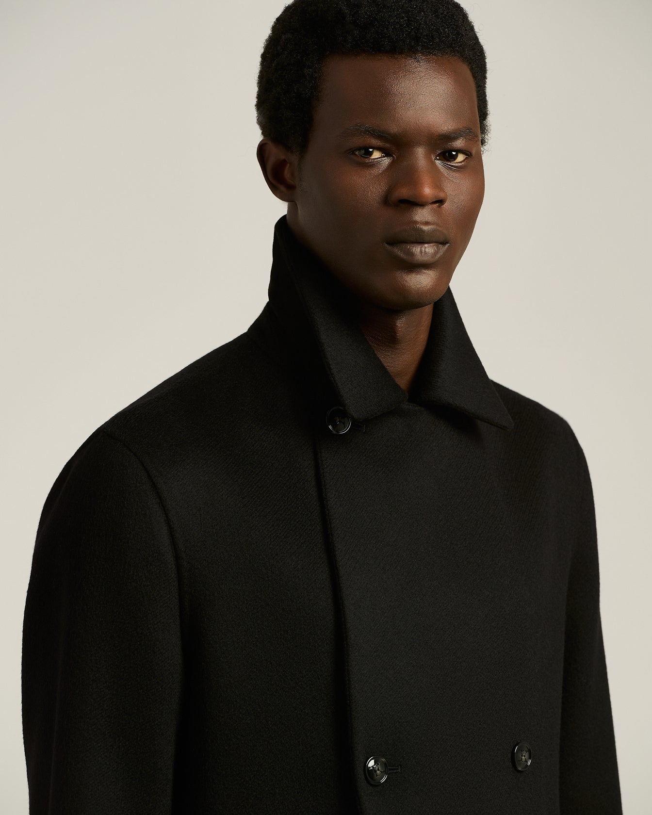 DOUBLE-BREASTED CASHMERE JACKET