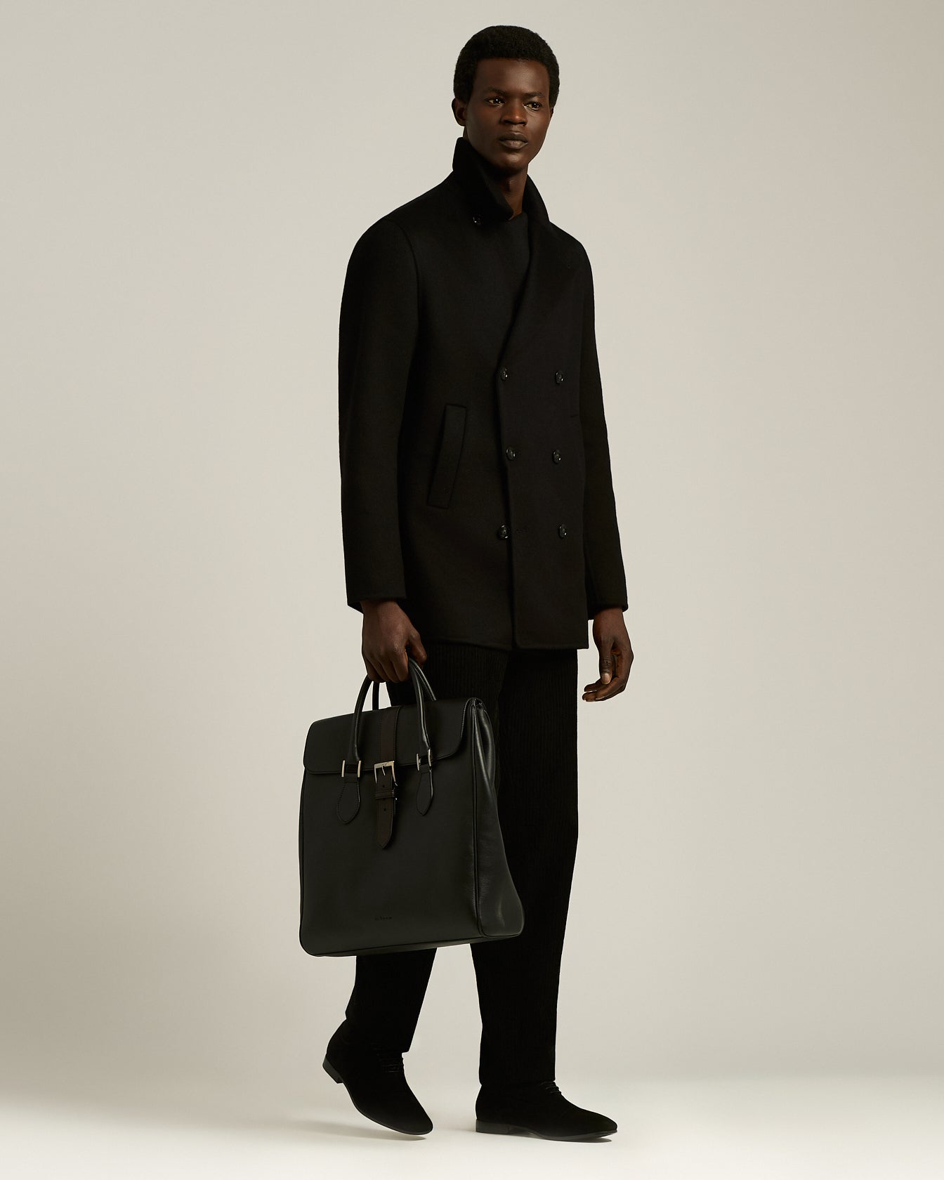 DOUBLE-BREASTED CASHMERE JACKET