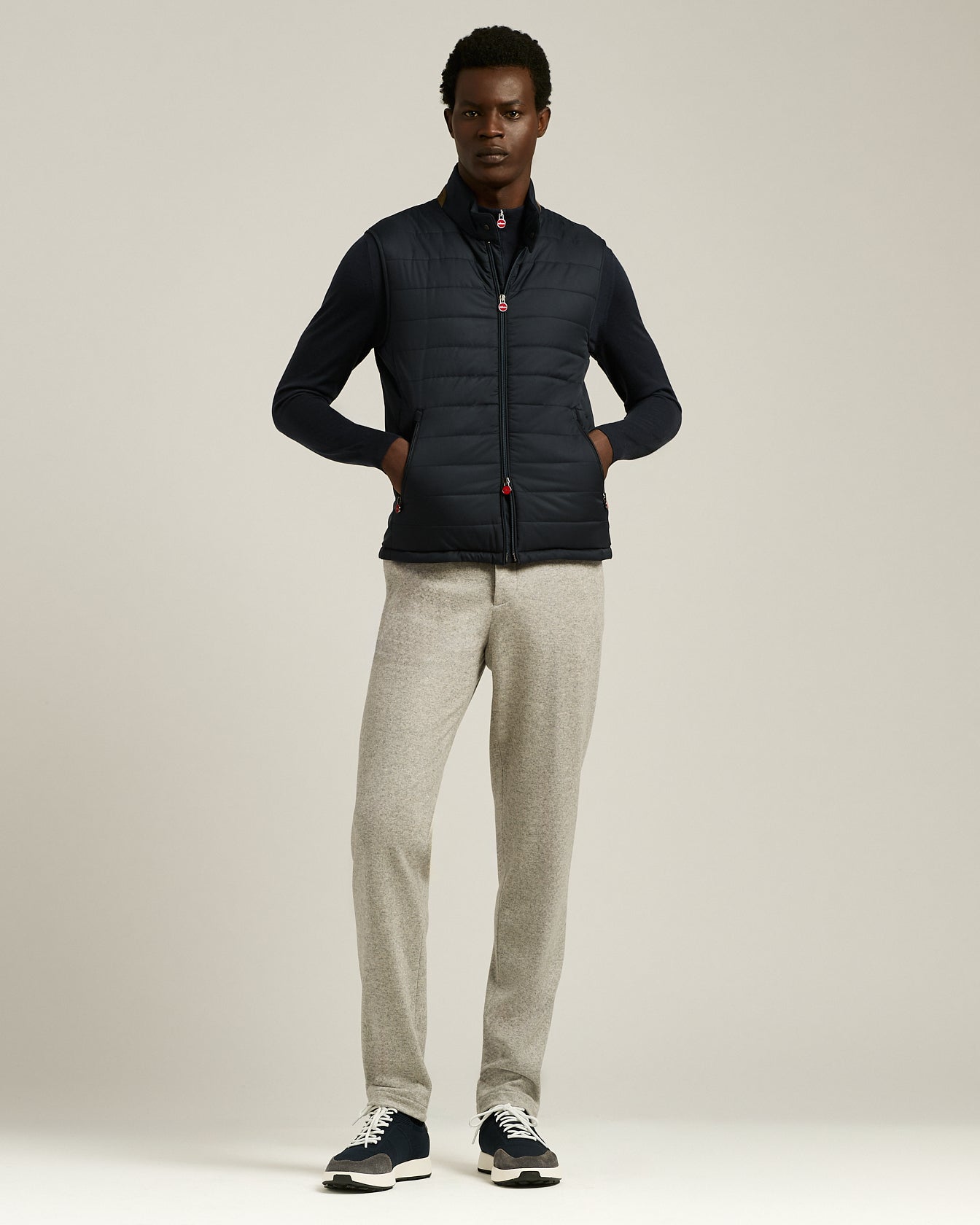 PADDED TECHNICAL FABRIC WAISTCOAT