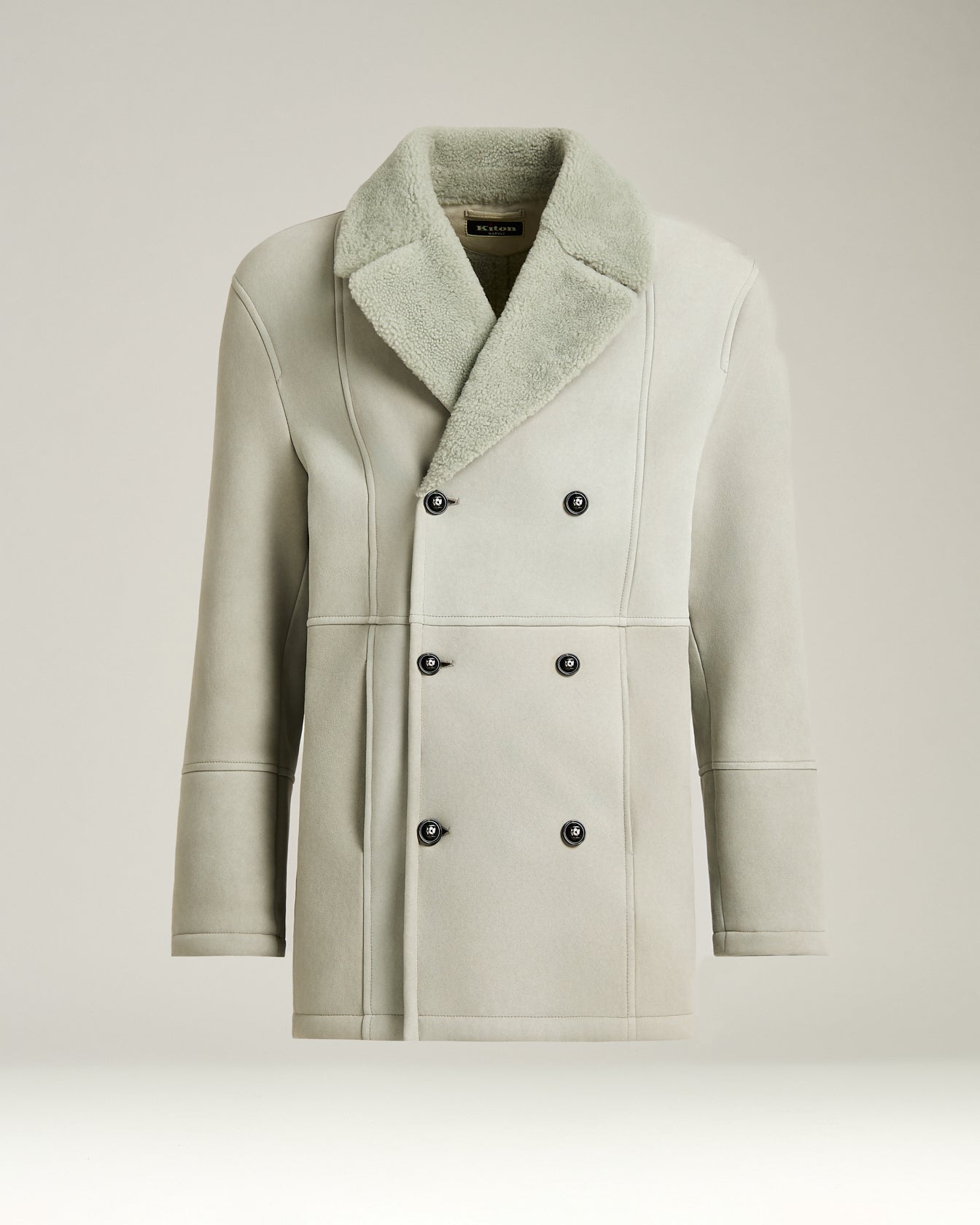 ジャケット Kiton D55607DK05I3805000 Coats Double-breasted coat Women's Prince of Wales double-breasted blazer in silk and
