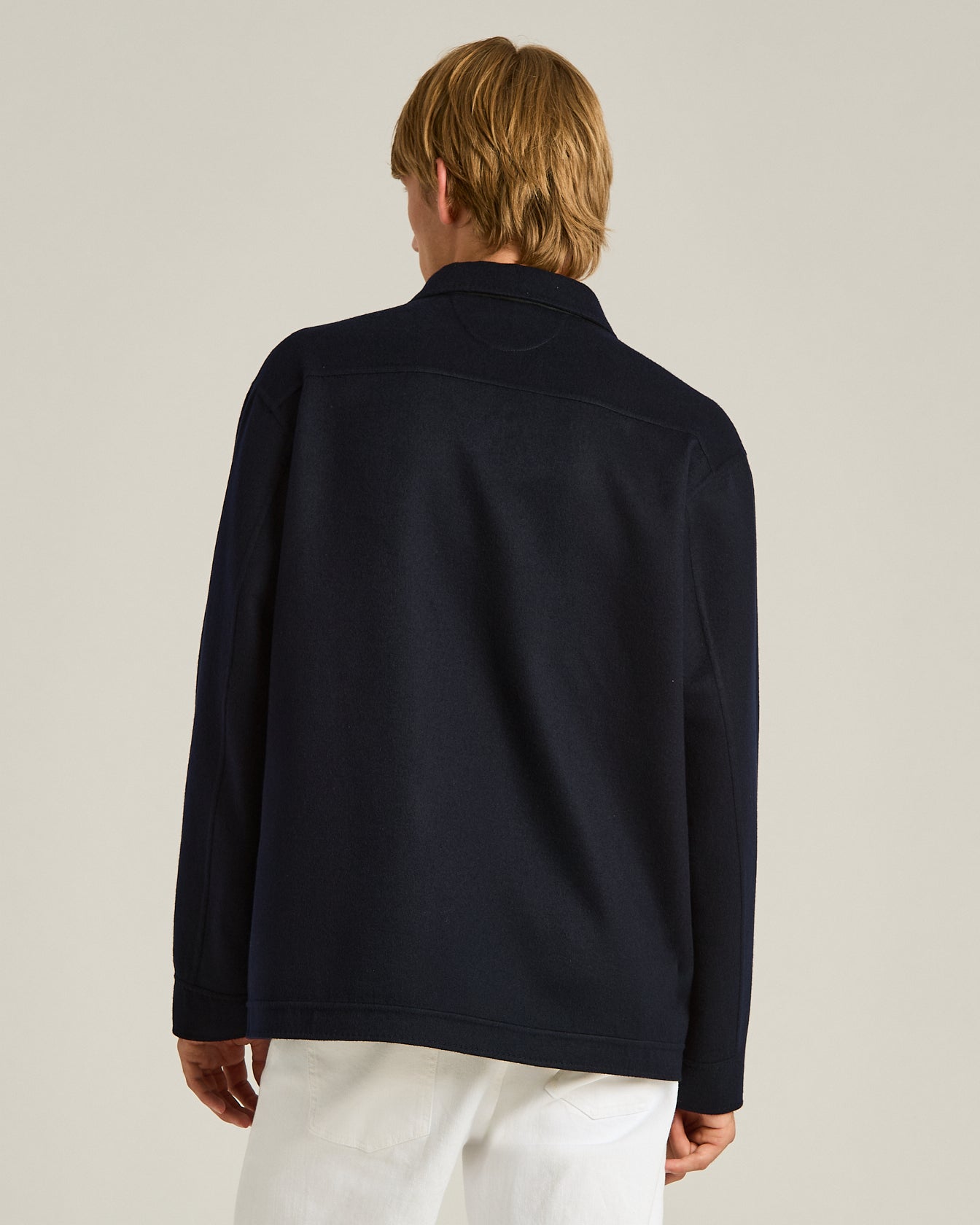 PURE CASHMERE SHIRT JACKET