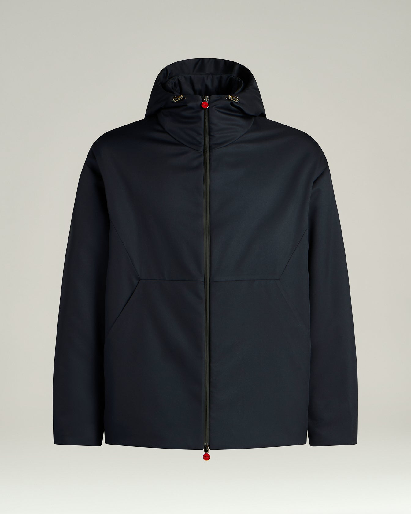 HOODED TECHNICAL FABRIC JACKET
