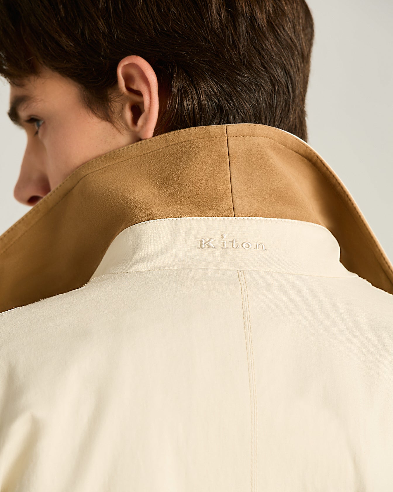 TECHNICAL COTTON DOUBLE-BREASTED TRENCH COAT