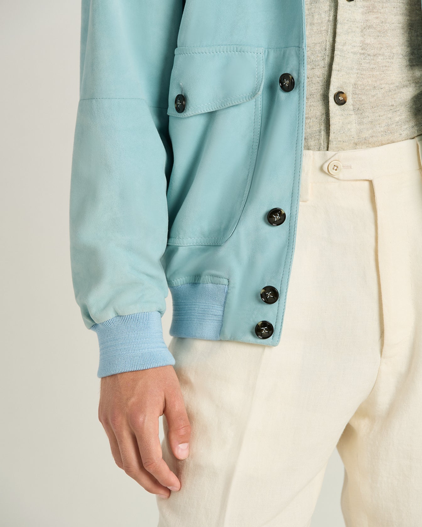 Kiton シャツジャケット　ミントグリーン Men's High-End Tailored Clothing | Kiton