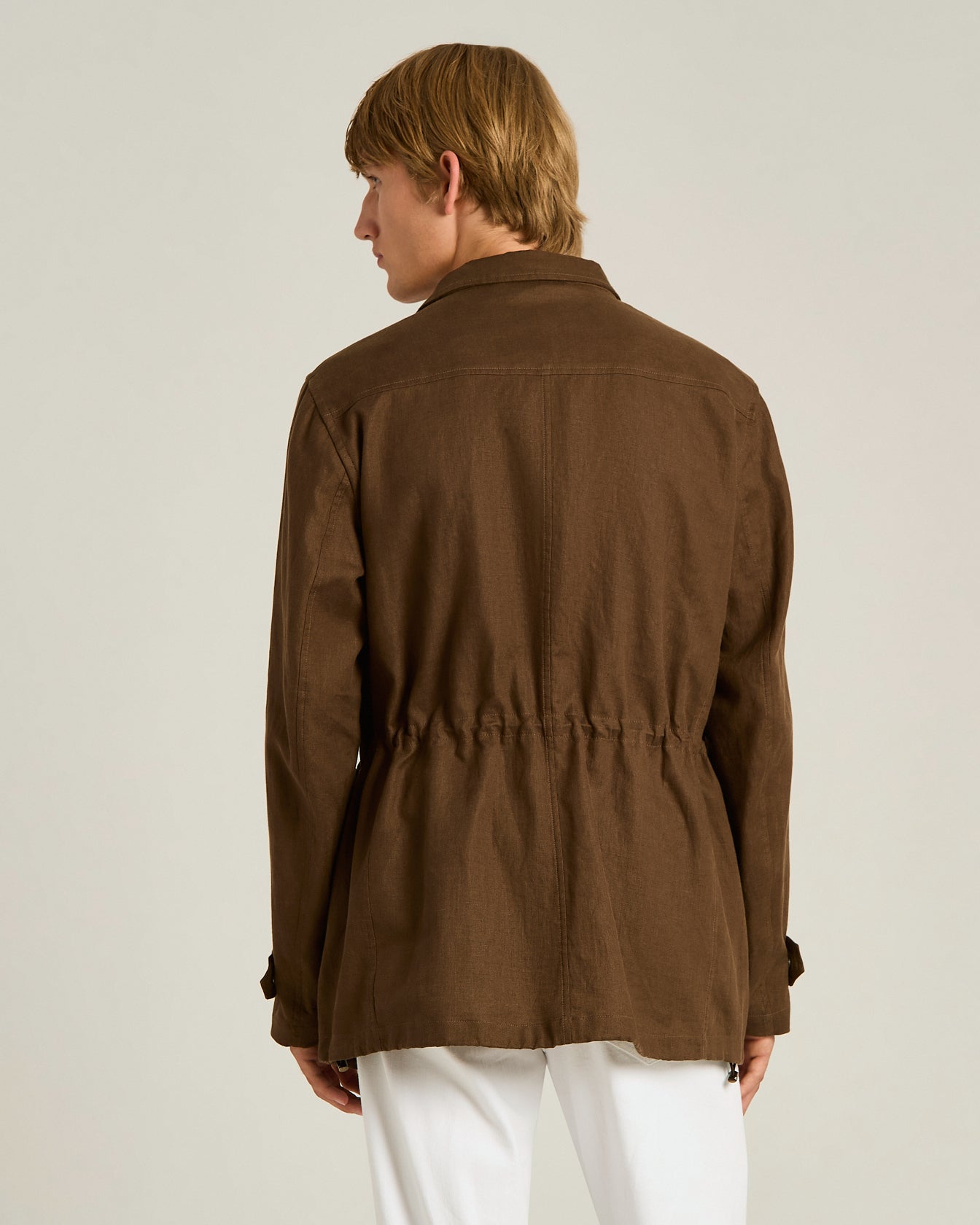LINEN UTILITY JACKET