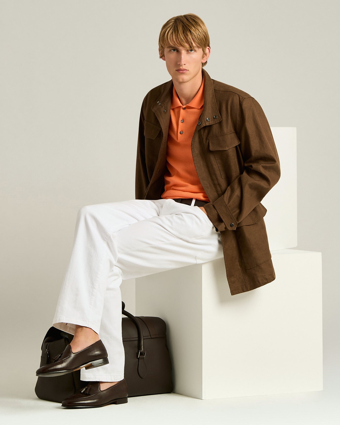 LINEN UTILITY JACKET