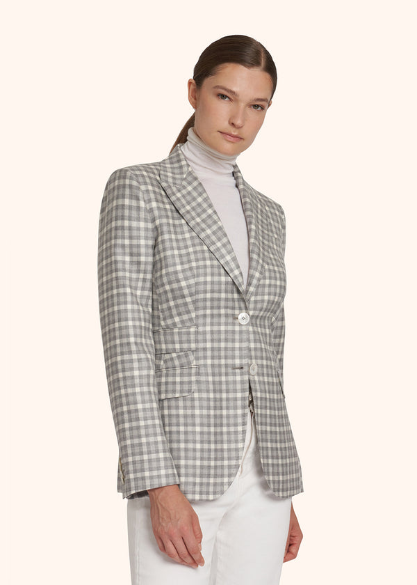 Kiton grey jacket for woman, in cashmere 2