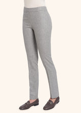 Kiton medium grey trousers for woman, in cashmere 2