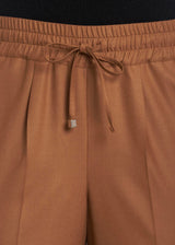 Kiton brown trousers for woman, in virgin wool 4
