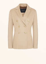 Kiton sand jacket for woman, in cashmere